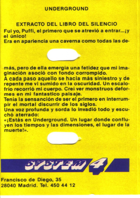 Underground — box-2D-back (EU)