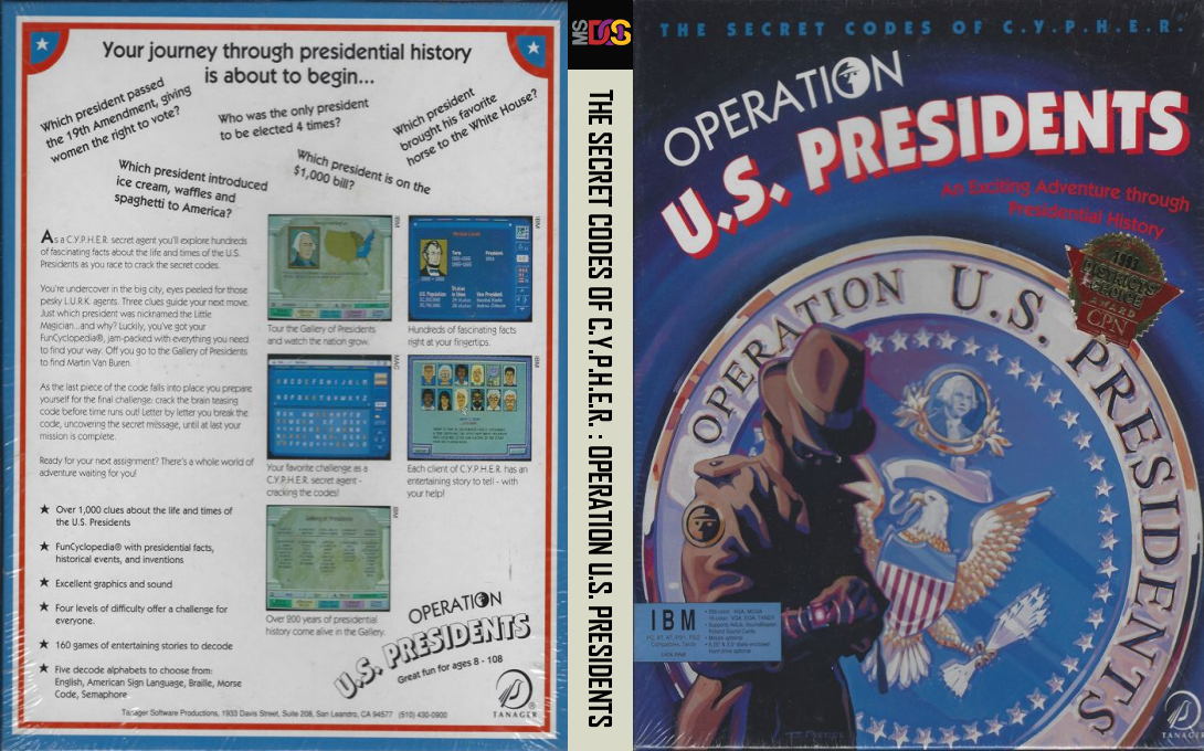 Secret Codes of C.Y.P.H.E.R., The - Operation U.S. Presidents — box-texture (US)