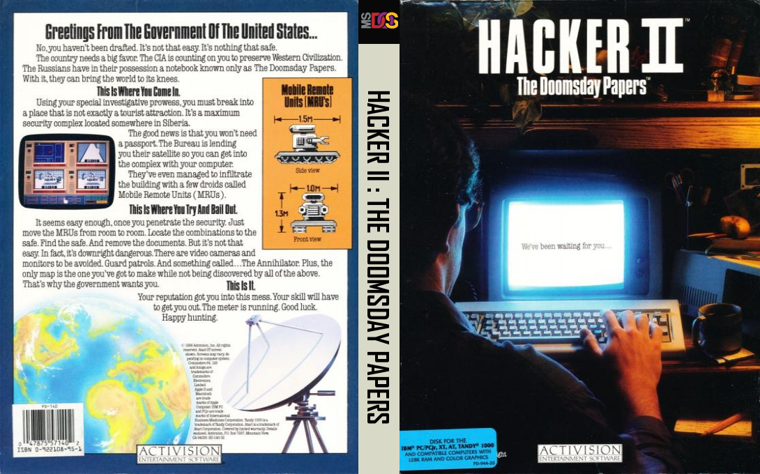Hacker 2 - The Doomsday Papers — box-texture (US)