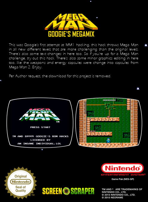MegaMan : Googie's Megamix — box-2D-back (SS)