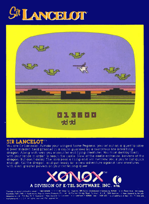 Sir Lancelot — box-2D-back (US)