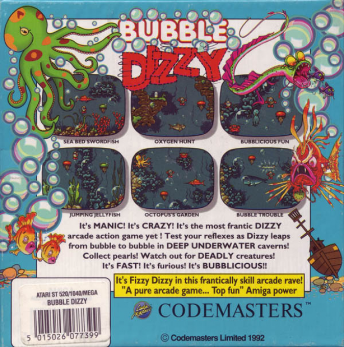 Bubble Dizzy — box-2D-back (EU)