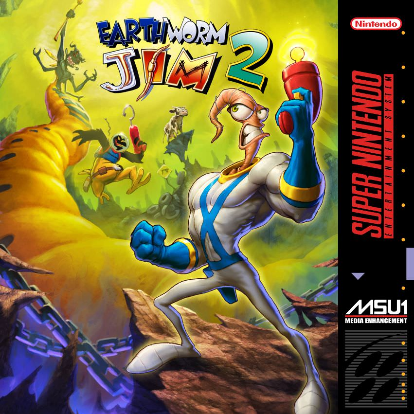 Earthworm Jim 2 box art