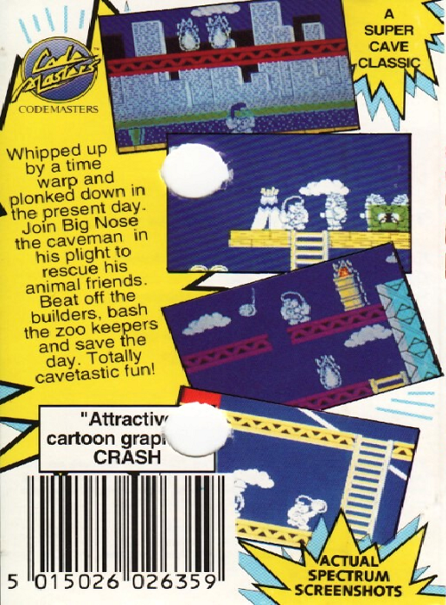 Big Nose's American Adventure — box-2D-back (WOR)