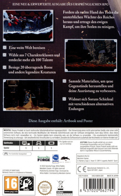 Death's Gambit - Afterlife Definitive Edition — box-2D-back (DE)
