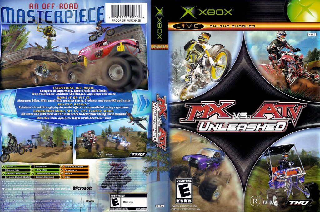 Mx Vs Atv Unleashed — box-texture (US)