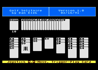 Golf Solitaire — ss (WOR)
