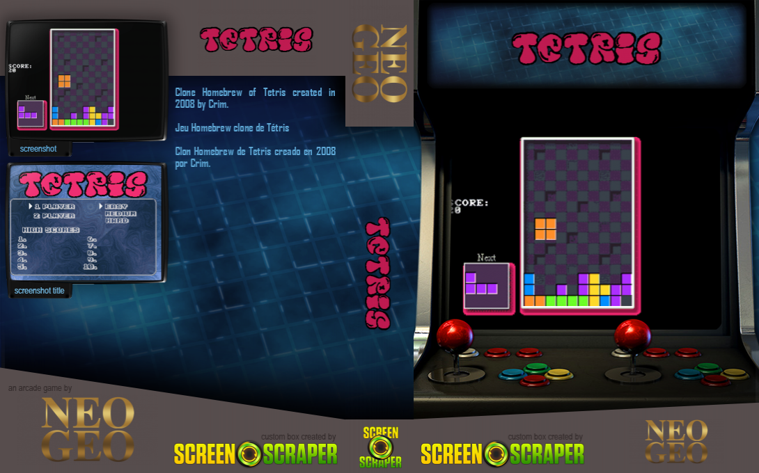 NeoGeo 2-Player Tetris — box-texture (SS)