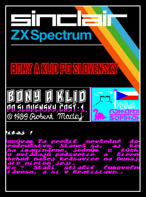 Bony A Klid Po Slovensky box art