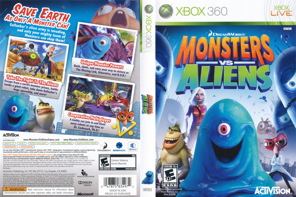 Monstres Contre Aliens — box-texture (US)