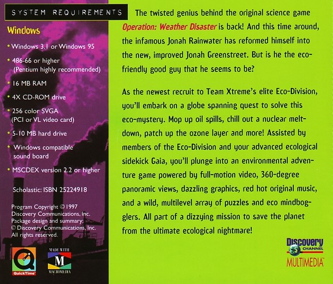 Operation: Eco-Nightmare — box-2D-back (US)