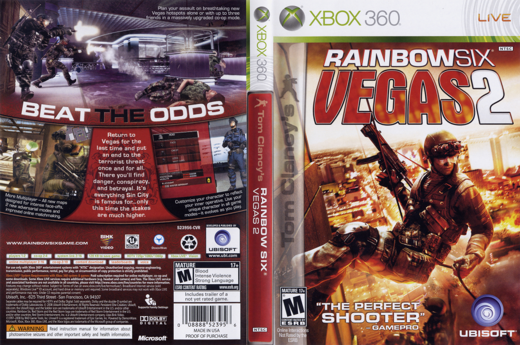 Tom Clancy's Rainbow Six - Vegas 2 - Complete Edition — box-texture (US)