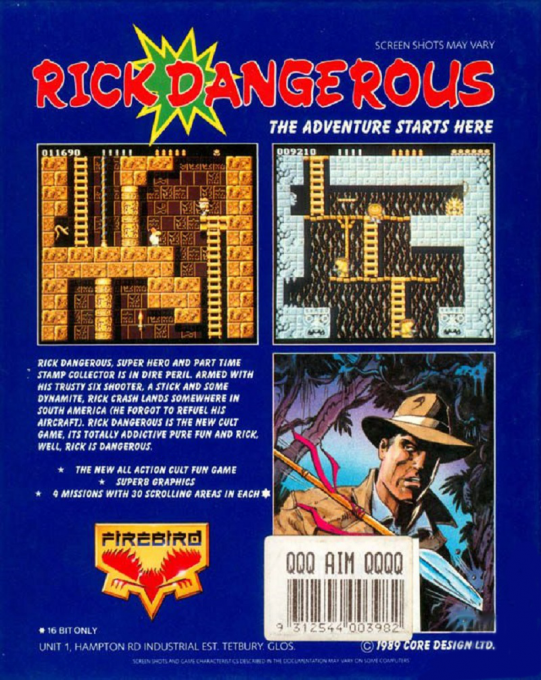 Rick Dangerous — box-2D-back (EU)