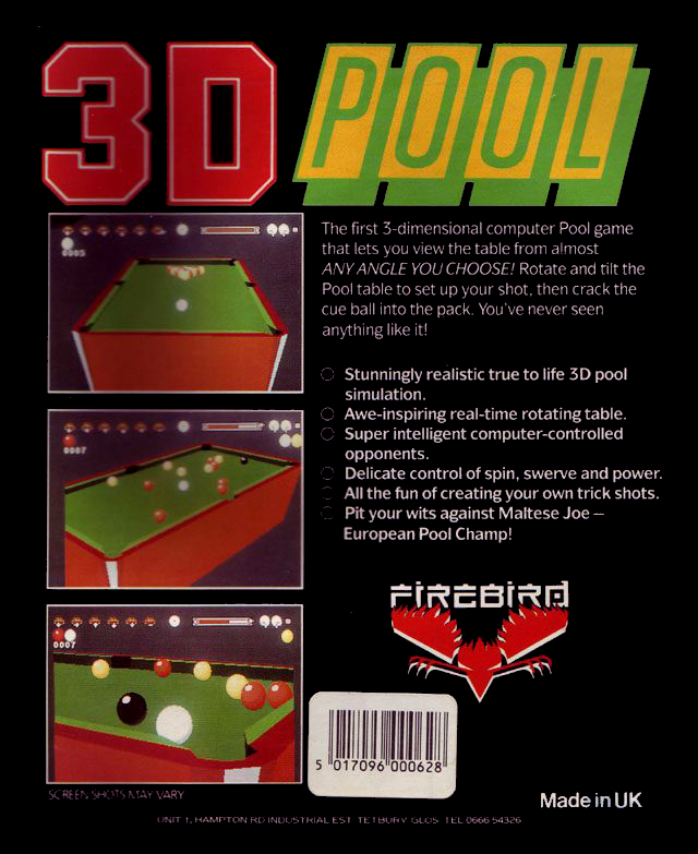 3D Pool — box-2D-back (EU)