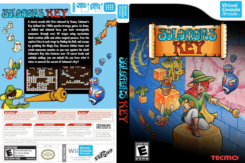 Solomon's Key — box-texture (US)