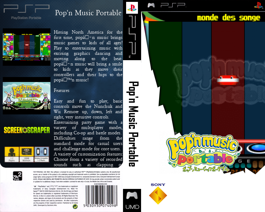 Pop'n Music Portable — box-texture (SS)
