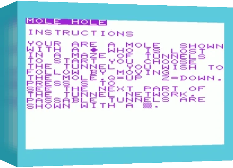 Mole Hole — box-3D (WOR)