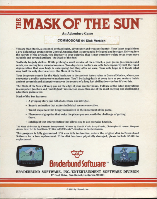The Mask of the Sun — box-2D-back (US)