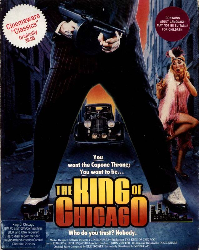 King Of Chicago, The box art
