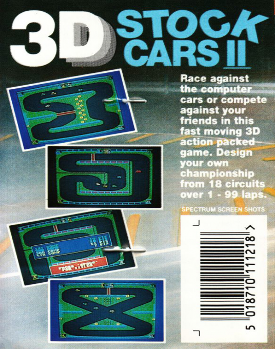 3D Stock Cars II — box-2D-back (EU)