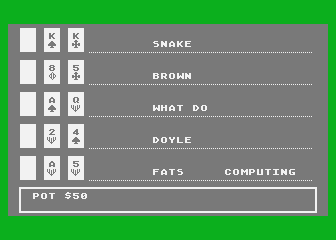 Five Card Stud Poker — ss (WOR)