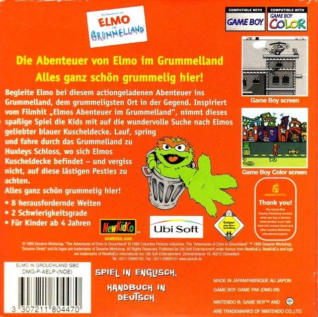 The Adventures of Elmo in Grouchland — box-2D-back (US)