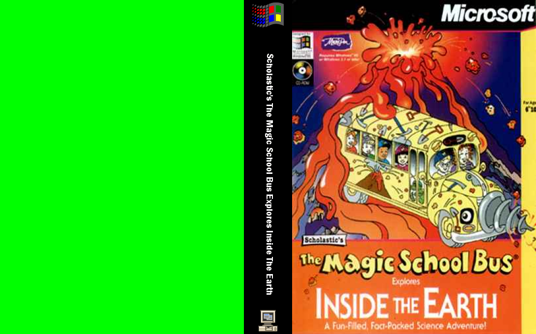 Scholastic's The Magic School Bus Explores Inside the Earth — box-texture (WOR)