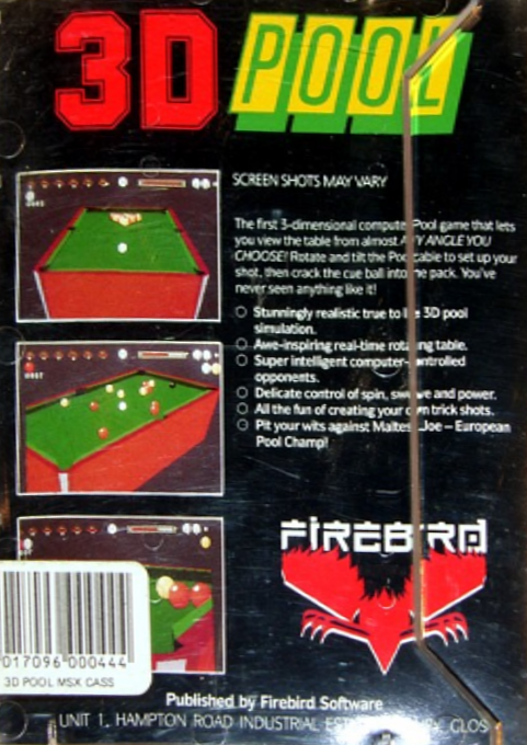 3D Pool — box-2D-back (EU)