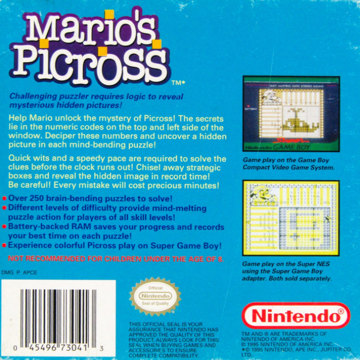 Mario No Picross — box-2D-back (US)