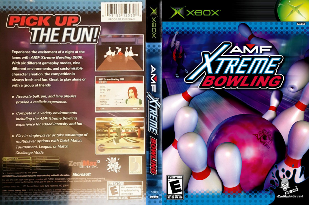 AMF Xtreme Bowling — box-texture (US)