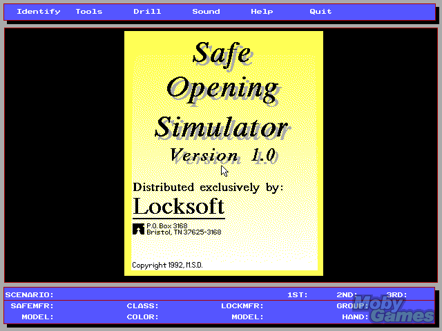 Safe Opening Simulator — sstitle (WOR)