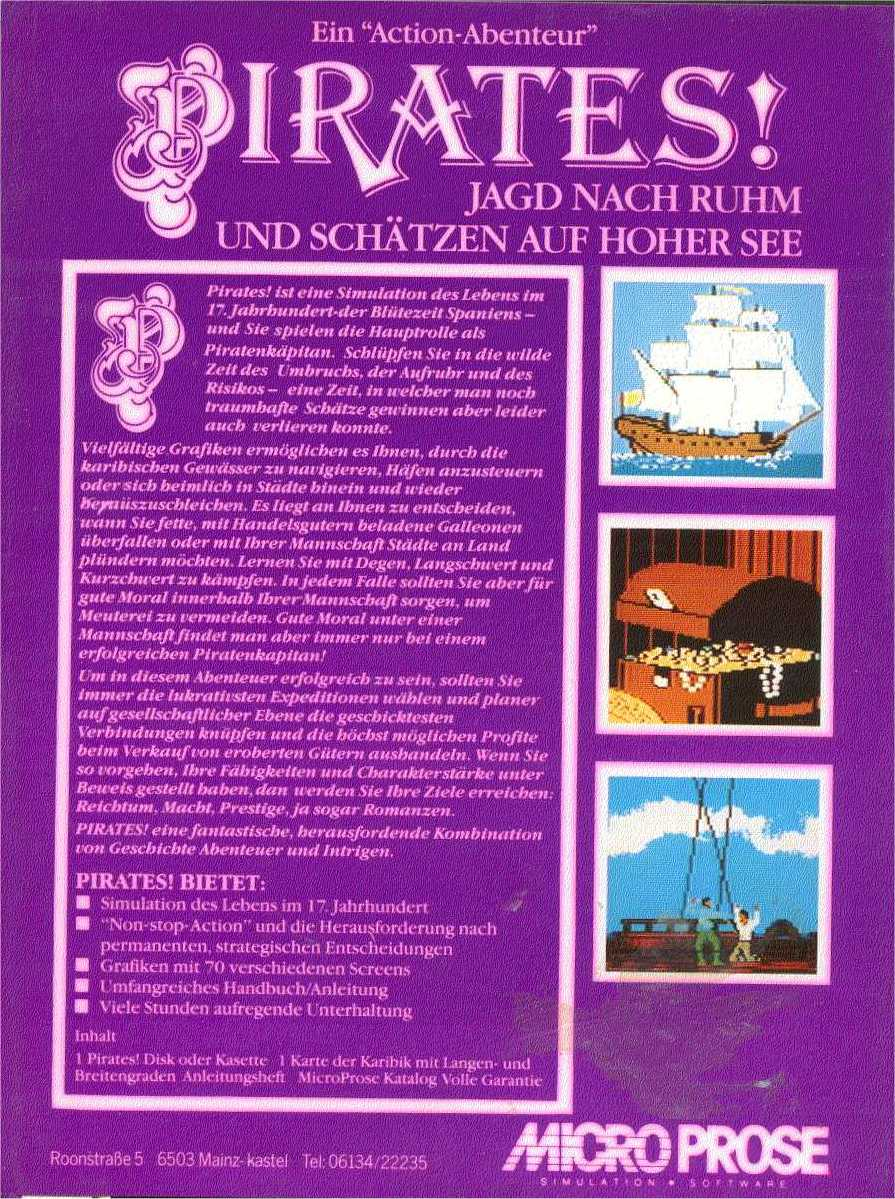 Pirates! — box-2D-back (DE)