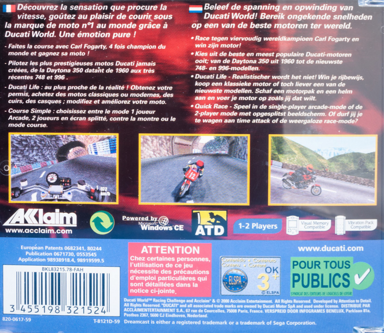 Ducati World - Racing Challenge — box-2D-back (EU)