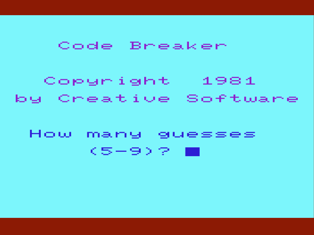 Code Breaker — sstitle (WOR)