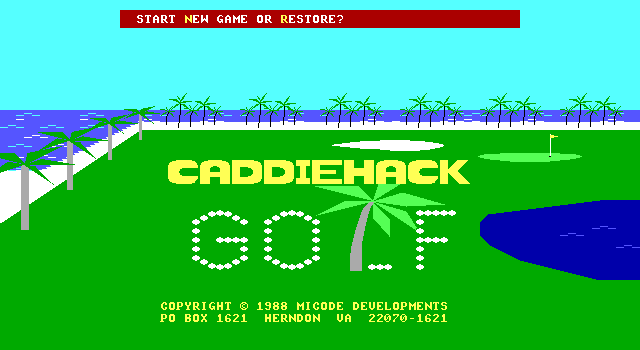 Caddiehack box art