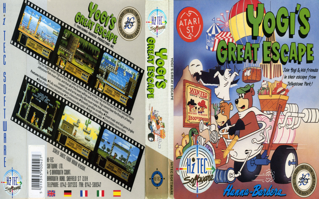 Yogi's Great Escape — box-texture (EU)
