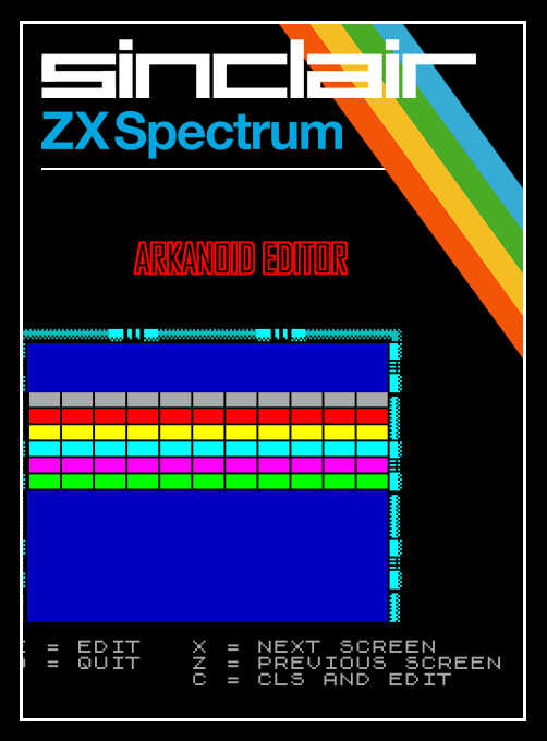 Arkanoid Editor box art