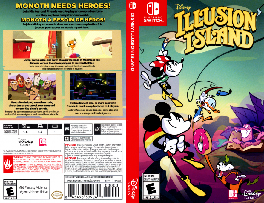 Disney Illusion Island — box-texture (US)