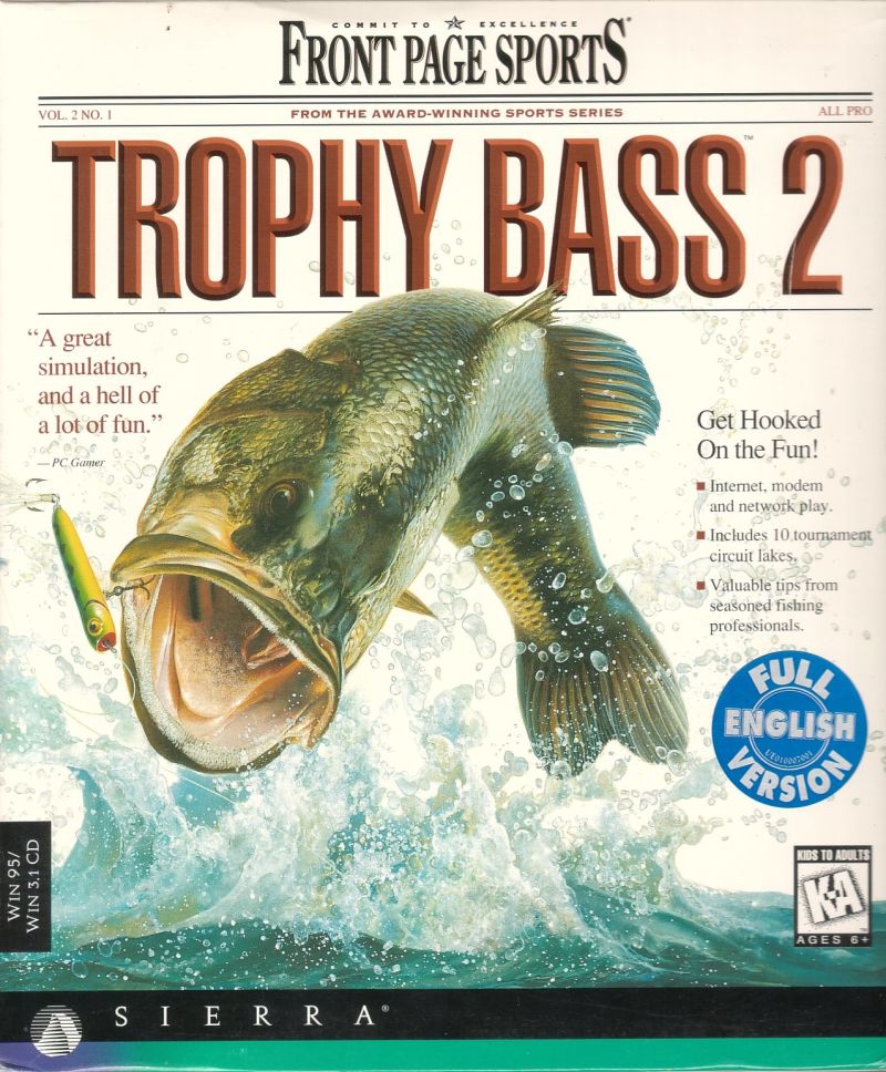 Front Page Sports: Trophy Bass 2 box art