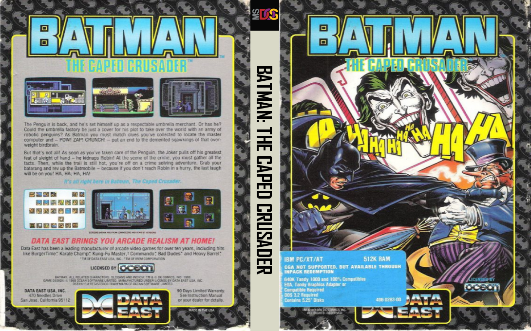 Batman - The Caped Crusader — box-texture (US)
