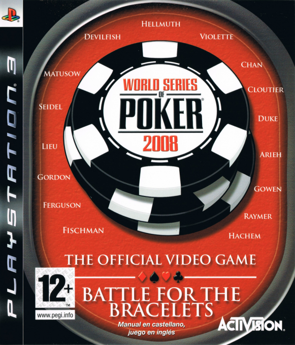 World Series of Poker 2008 - Battle for the Bracelets — box-2D (SP)