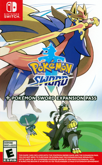 Pokemon Sword plus Pokemon Sword Expansion Pass box art
