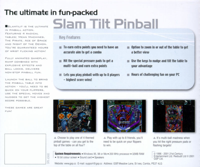 Slam Tilt — box-2D-back (UK)