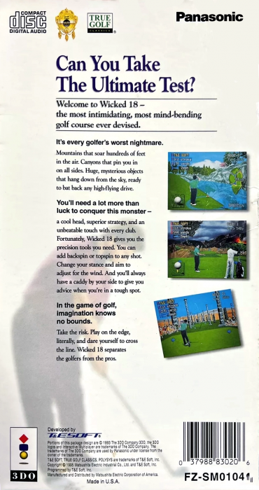 T&E VR Golf - Devil's Course — box-2D-back (US)