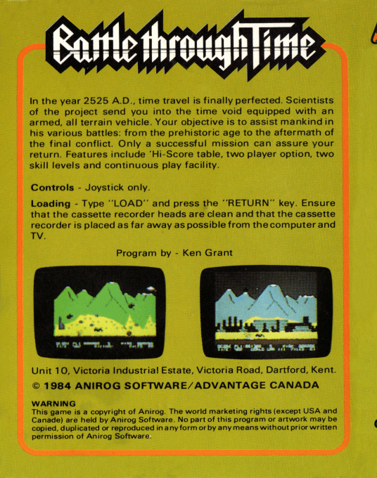 Battle Through Time — box-2D-back (EU)