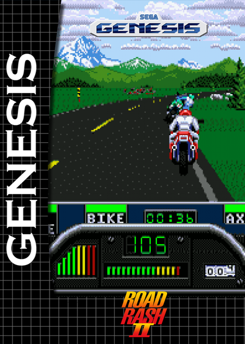 Road Rash 2 — box-2D (SS)