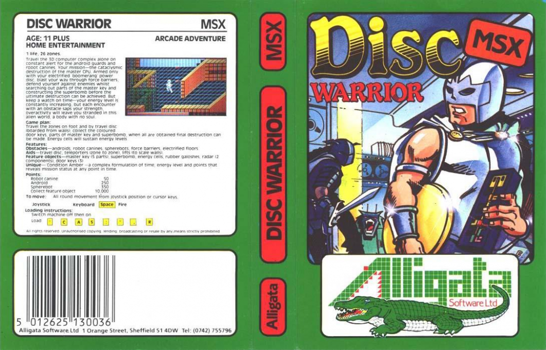 Disc Warrior — box-texture (EU)