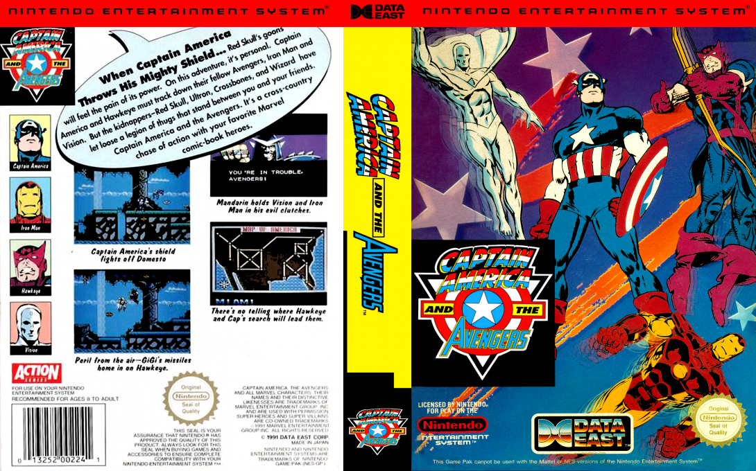 Captain America and the Avengers — box-texture (EU)