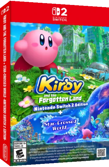 Kirby and the Forgotten Land + Star-Crossed World -Nintendo Switch 2 Edition- — box-3D (US)