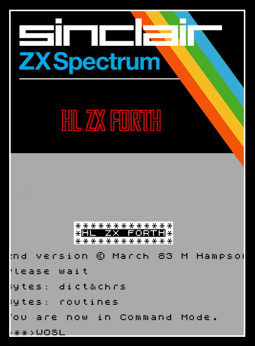 HL ZX Forth box art